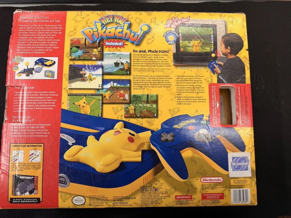 Nintendo 64 Pikachu Edition Toys'R'Us Exclusive Console Set