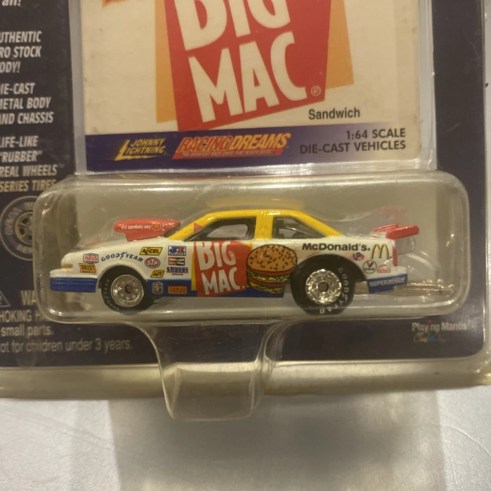 McDonalds Big Mac 1999 coche fundido a presión escala 1:64 y tarjeta nuevo en caja A11 Foto 3 de 4