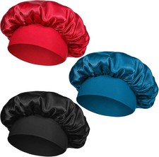 3Pcs Satin Bonnets for Baby, Kids Bonnets for Girls, Satin Silk Hair Bonnet for