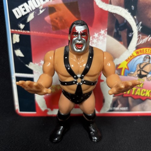 HASBRO 1990 WWF SERIES 1 DEMOLITION AX ACTION FIGU...