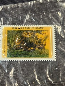 National Wild Turkey Federation (NWTF) Metal 1994 $5 Wild Turkey Stamp