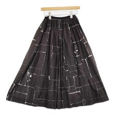 mina perhonen Undiscovered Cotton Silk Size 38 DR5395 Long skirt Black 6-030...