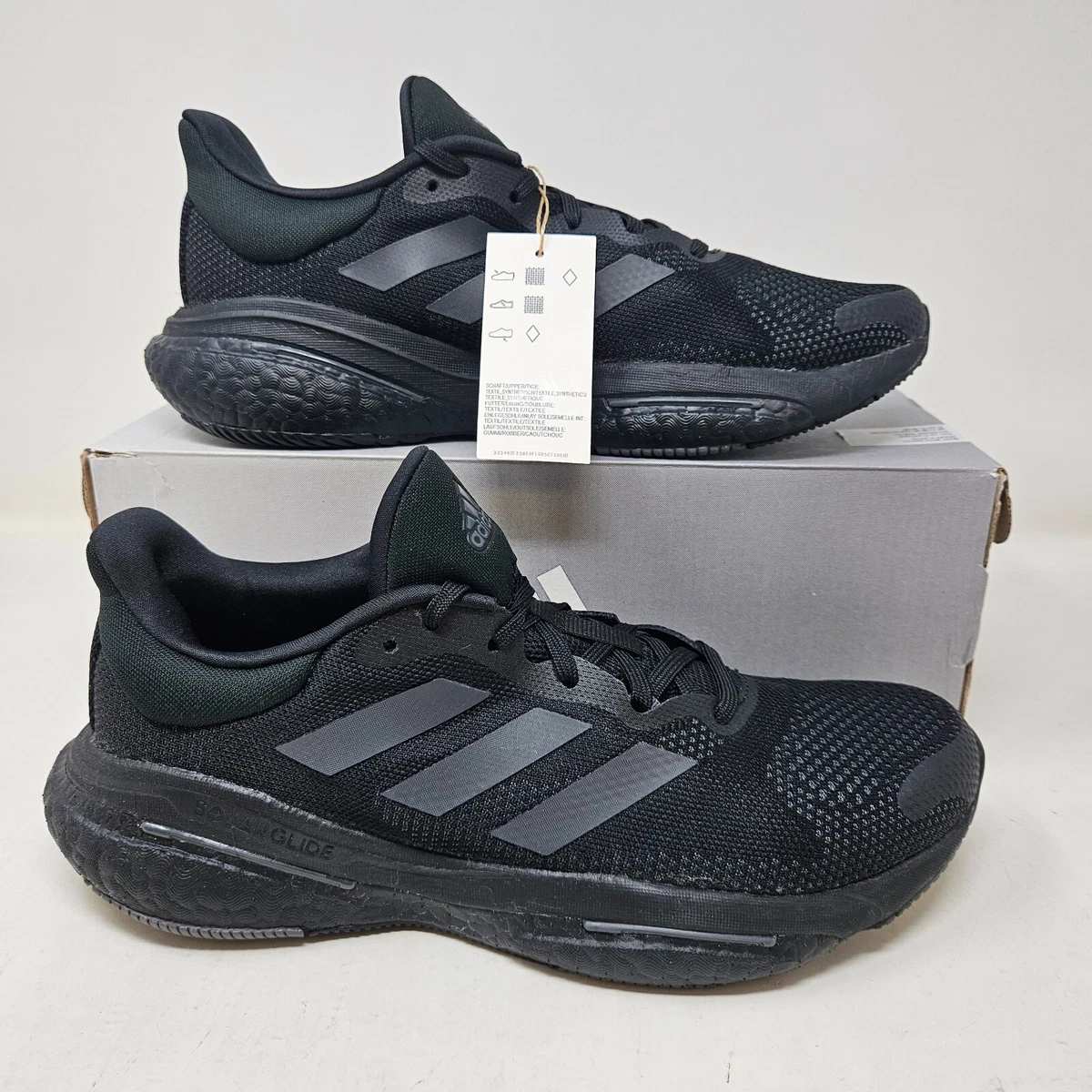 Men s Adidas Solar Glide 5 Boost Athletic Shoe Black GX5468