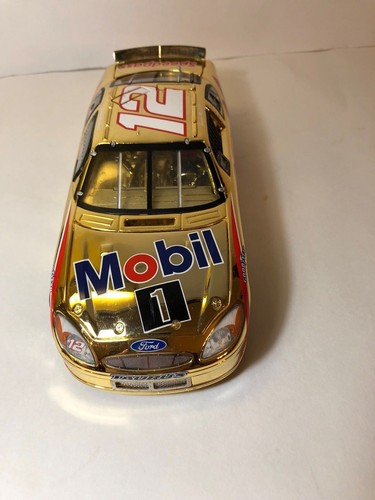 2001 JEREMY MAYFIELD #12 MOBIL ONE 1:24 OWNERS GOLD TEAM CALIBER CAR - Picture 3 of 7