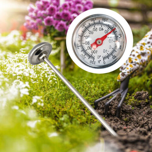 Soil Temperature Thermometer Stainless Steel Ground Temp Meter Gardening Accesso - Picture 3 of 12