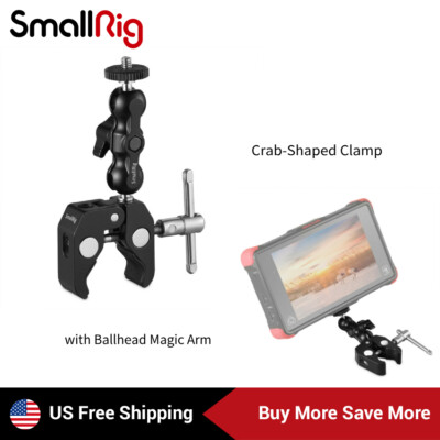 SmallRig Multifunctional Crab Clamp w/ 3.5'' Adjustable Arm &180° Ball Head-2164