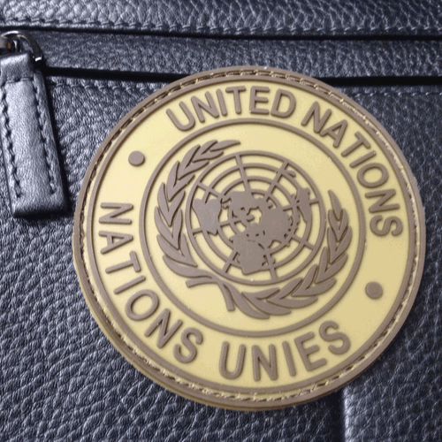 UN PATCHES United Nations U.N. Badge ARMY 3D PVC Hook Loop PATCH - Imagen 5 de 5