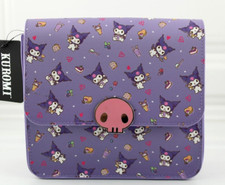 Kuromi Sweets Mini Crossbody Bag Purse Womens Faux Leather Bioworld New 2023