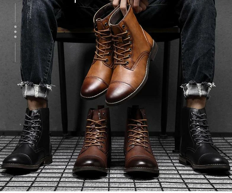 al menos Tiempos antiguos excepto por 2021 Zapatos Botas Para Invierno Botines De Hombre Para Vestir Casual  Calzado | eBay