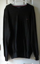 Tommy Hilfiger Premium Cotton Cotton Prestige Sweater Black Size XXL