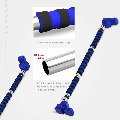 Doeplex Pull Up Bar Door Exercise Workout Bar Chin Up Bars 35.43''-47.24'' Width - Picture 5 of 7