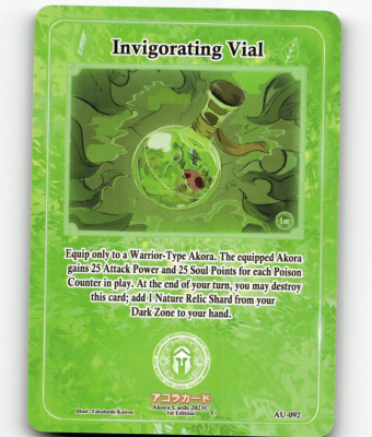 Akora TCG Invigorating Vial Afelium Unleashed [1st Edition]
