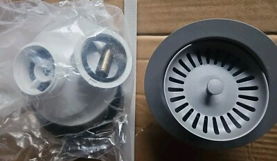 Blanco 240327: Color-Coordinated Metal Basket Strainer - Coal Black