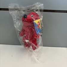Clifford The Big Red Dog Vintage Scholastic Mini Plush Finger Puppet Tags Rare
