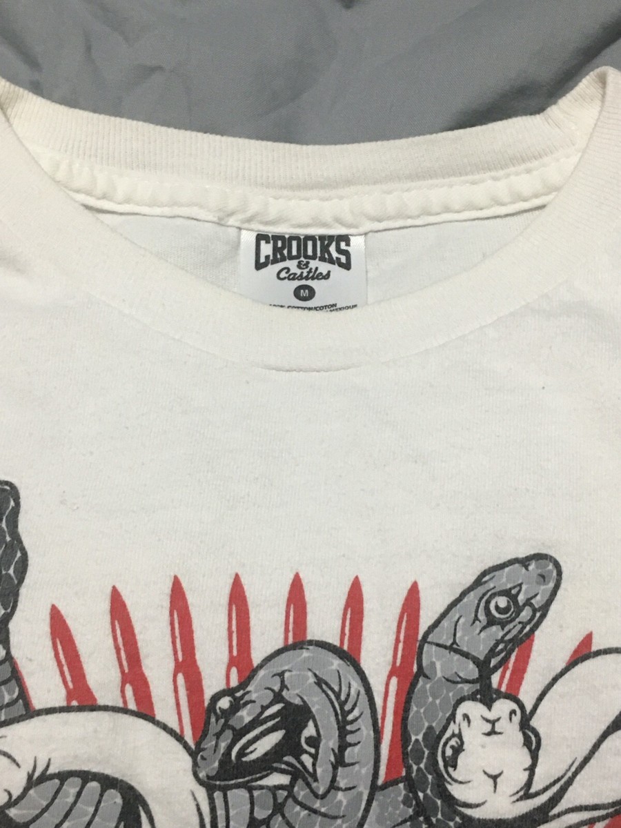 T-shirt Crooks & Castles Bandito Medusa - Bleu Sarcelle/aqua - Taille M - Occasion Très Bon état