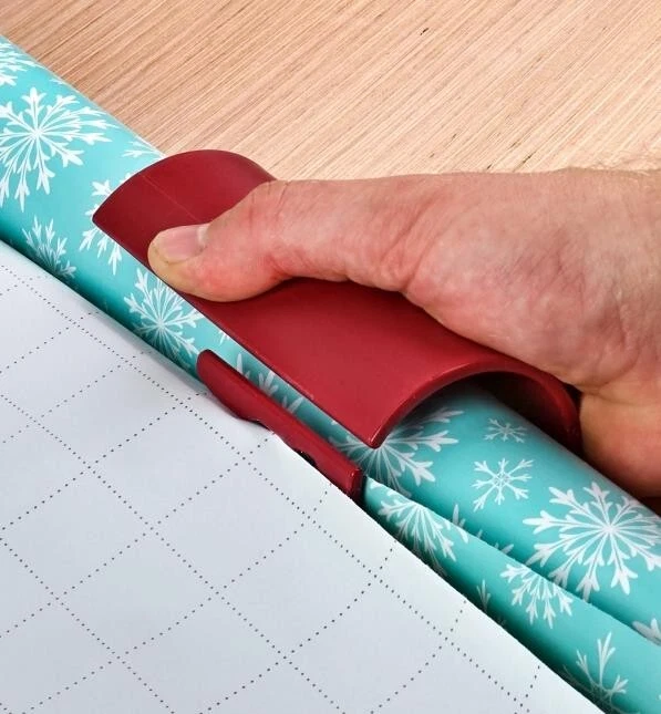 2pk Christmas Wrapping Paper Cutter Gift Roll Wrap Paper Trimmer