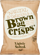 Brown Bag Crisps Lightly Salted 40g - Pack of 20