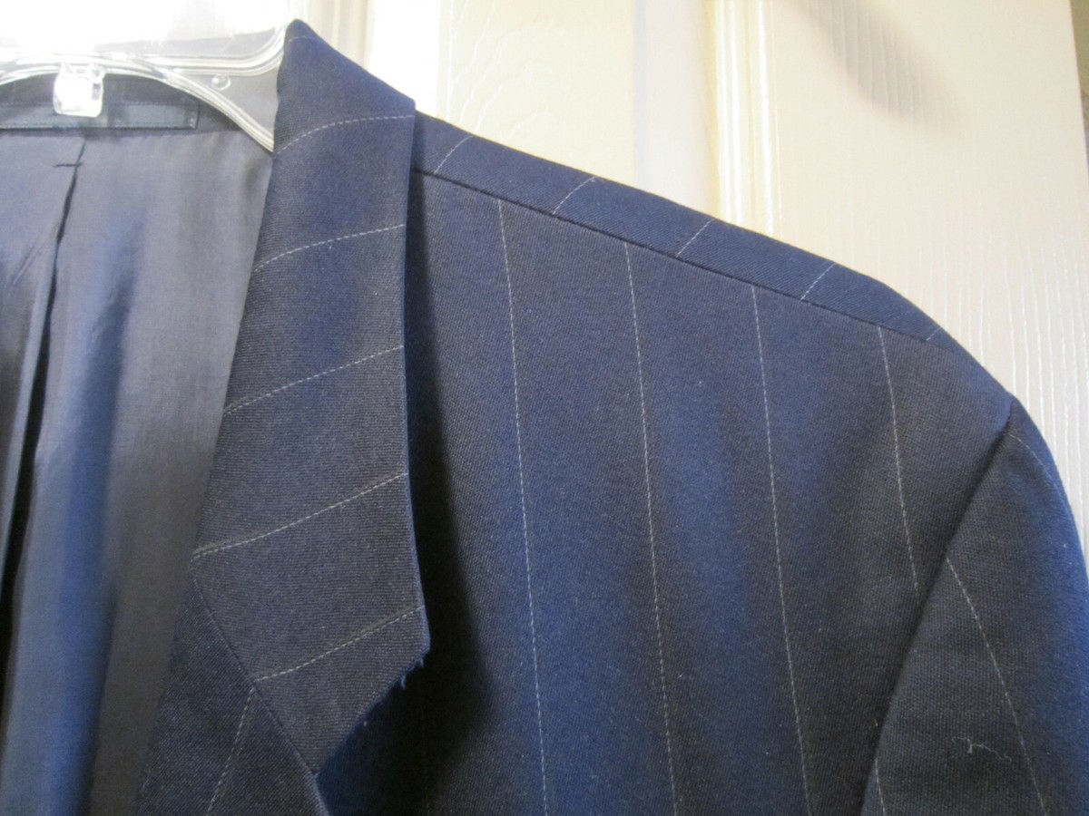 BOSS HUGO BOSS ストライプ スーツ42R HUGO BOSS Set-up Suit Striped Wool Vintage Black Size 52