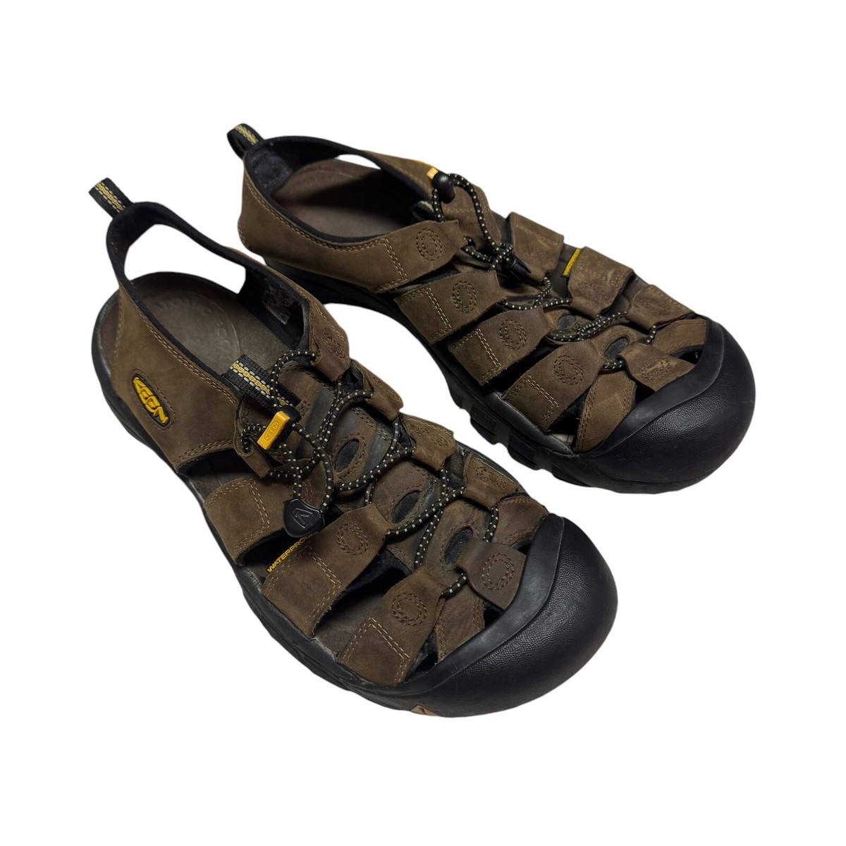 KEEN Men's Newport H2 Closed Toe Water Sandals Olive Drab/Canteen