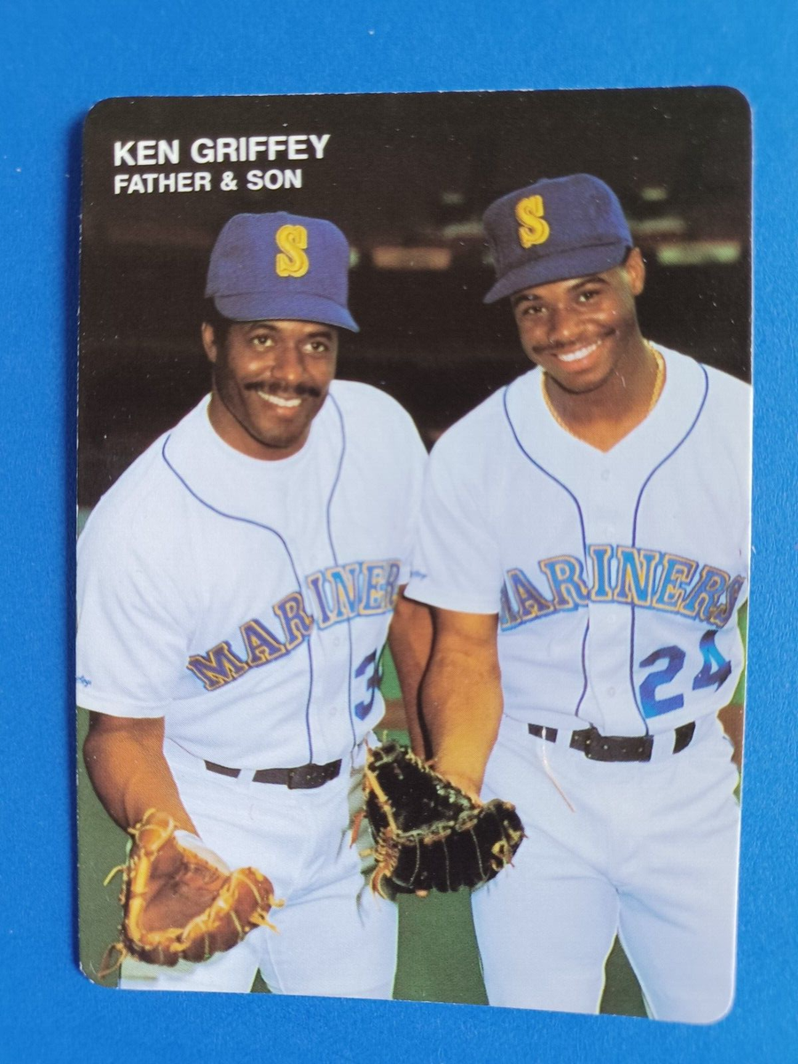 1991 MOTHER'S COOKIES KEN GRIFFEY JR & SR #3 SEATTLE MARINERS | eBay