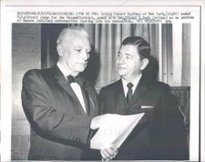 1961 Press Photo DC Irving Robert Kaufman & Sen Thomas Dodd of CT - ner23797
