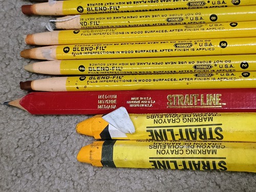 Mixed Lot 19 Wood Repair Minwax Blend-FIl Pencils Famowood Scratch Repair Sticks - Picture 2 of 4