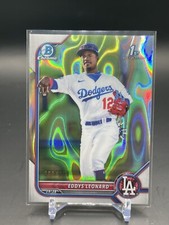 2022 Bowman Chrome Eddys Leonard Prospects Lava Refractor #/399 Dodgers