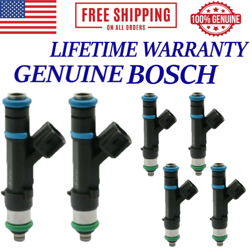 OEM BOSCH SET OF 6 FUEL INJECTORS FOR 2004-2012 Mitsubishi/ Jeep/ Dodge ...