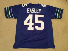 UNSIGNED CUSTOM Sewn Stitched Kenny Easley Blue Jersey - M, L, XL, 2XL