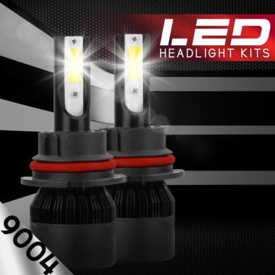 XENTEC LED HID Headlight kit 9004 HB1 6000K for 1986-1987 Mercury Lynx