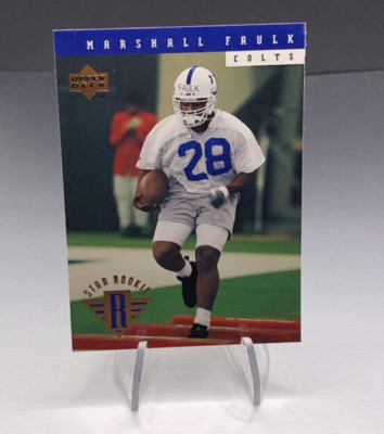 1994 Upper Deck Marshall Faulk #7 Star Rookie #158 Indianapolis Colts HOF RC