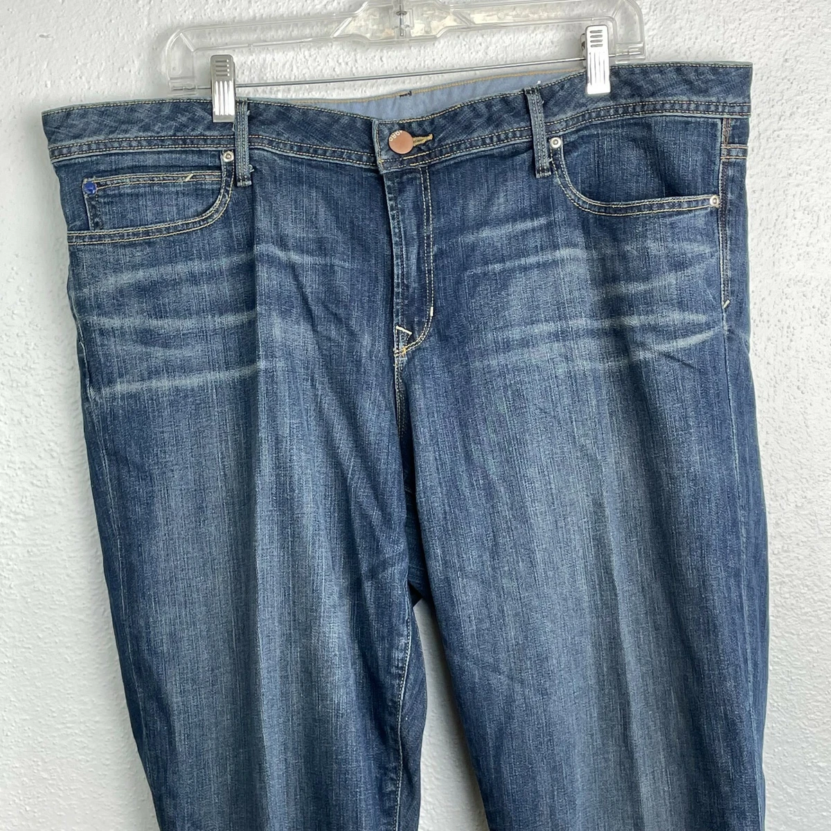 Gap 1969 Women s Medium Wash Real Straight Jeans Size 20 eBay