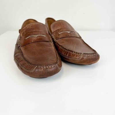 Clarks Ashmont Way Brown Cognac Leather Driving Loafer 9.5 M  display picture 2