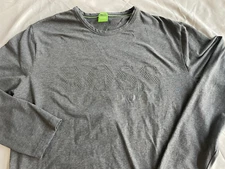 Hugo Boss Regular Fit Long Sleeve Crew Neck Logo T-Shirt Men's XL