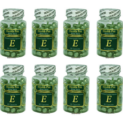 8 X Bottles Aloe Vera Vitamin E Skin Oil Facial Oil 90 Capsule