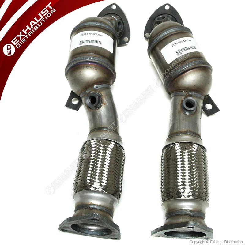 Convertidor catalítico delantero Volkswagen Touareg 4,2 L 2004-2007 2 piezas Foto 3 de 4