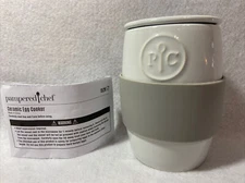 Pampered Chef Ceramic Egg Cooker Silicone Sleeve #1529 & Instructions NEW No Box