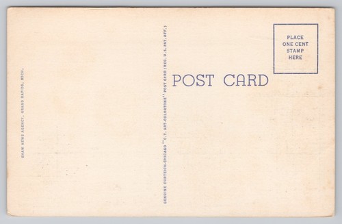 Hope Memorial Chapel Holland Michigan Unposted Linen Postcard - Picture 2 of 2