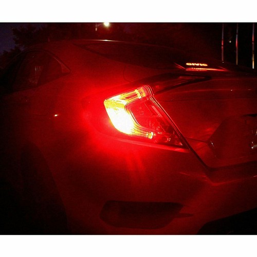 7506 1156 LED Flash Strobe Brake Stop Light Bulbs for Audi BMW VW Mercedes RED - Picture 12 of 16