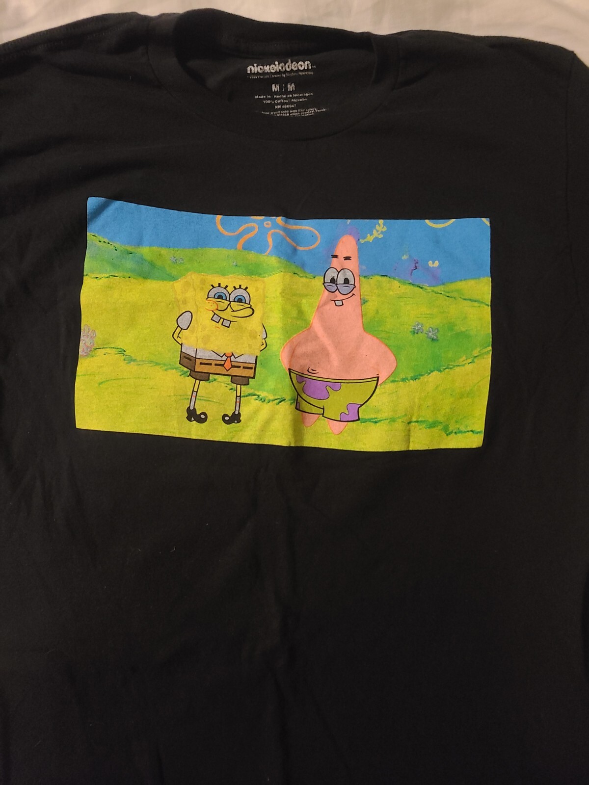 Chemise loose en éponge à manches courtes avec col cubain 'Deeluxe
