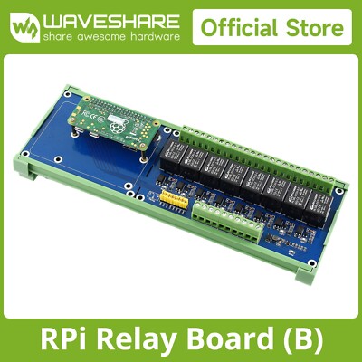 Waveshare Expansion Board 8-ch Relays Supports Raspberry Pi A+/B+/2B/3B/3B+