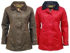 Womens Antique Wax Jacket Fitted Coat Shaped Fit