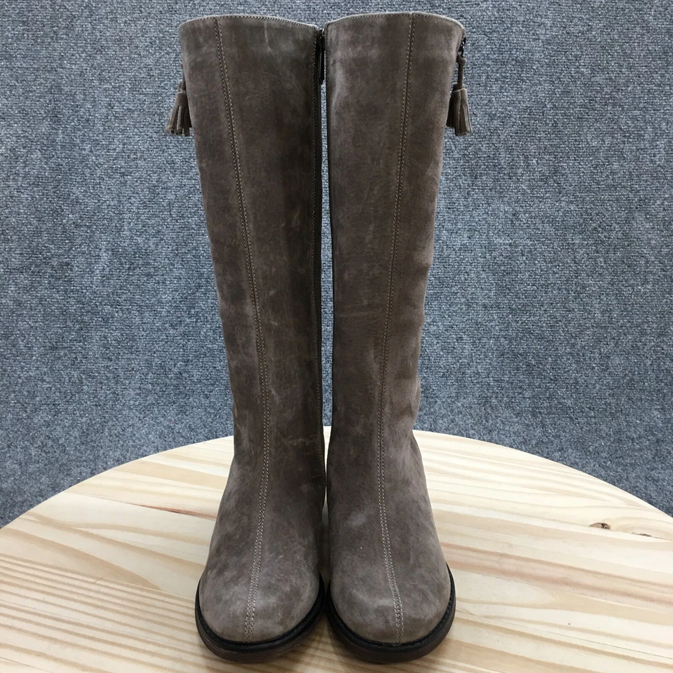 Botas Propet para mujer 6 M (B) Rider altas montar beige cuero bloque cremallera WFX215S Foto 4 de 4