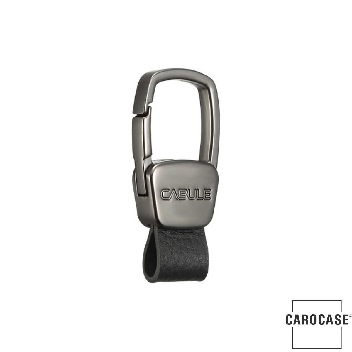 Premium KEychain Schlüsselanhänger Karabiner für viele Autoschlüssel, anthrazit