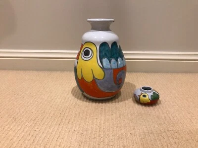 Terracotta Italian Pottery Vases 2 By Nino Parrucca Decorative