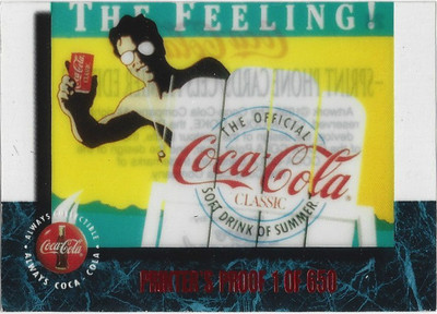 TCS 724 COCA COLA CELS PREMIER EDITION PRINTERS PROOF 1of650 #24