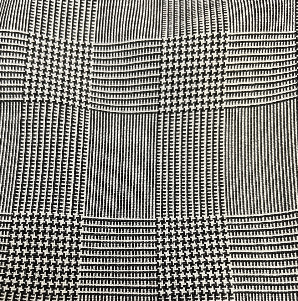 Ralph Lauren Collection Black White Plaid Wool Blazer Jacket Womens 8 Purple Lbl - Image 4 of 4