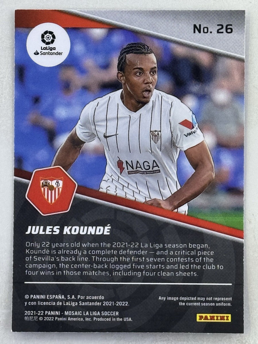 Jules Kounde 2021-22 Panini Mosaic La Liga Breakaway #26 Sports