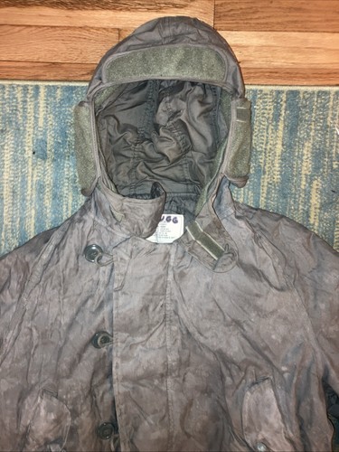 Vintage Military Jacket 70s Parka CWU-8P USAF Gray Medium - Picture 5 of 13