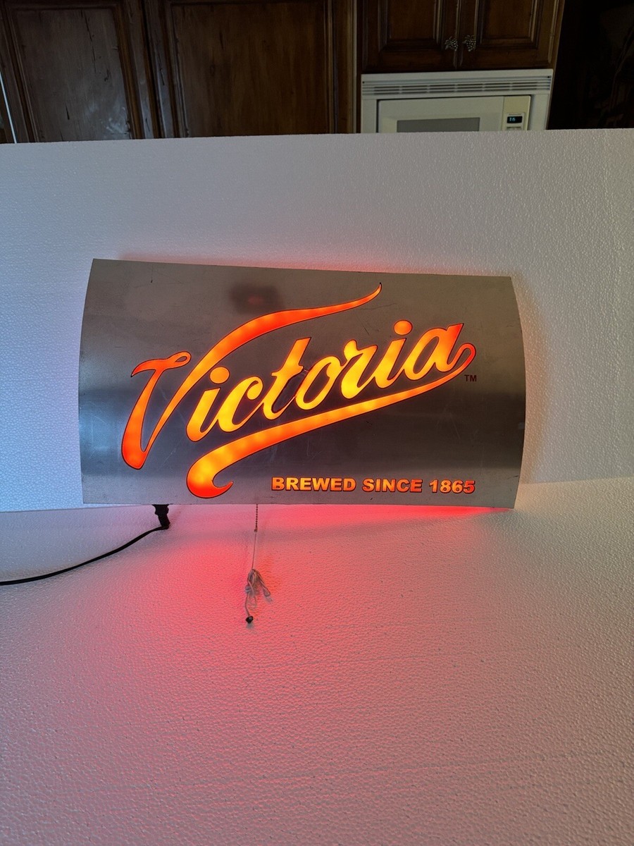 VICTORIA MEXICAN BEERSINCE 1865 LED BAR SIGN 26”x13” | eBay